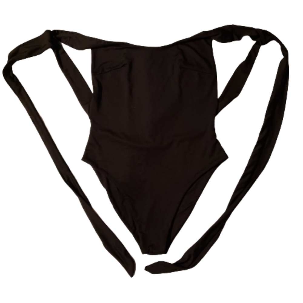 Sexy Black Vestidos Women's Bodysuit Size Small